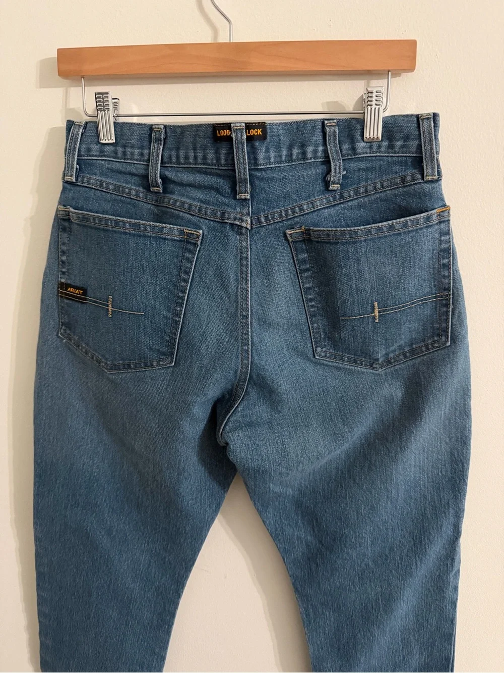 Ariat Rebar M4 Jeans Men’s 32x30 Blue Relaxed Boot Denim Western Stretch